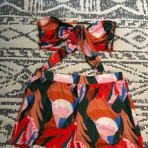 Tropical Print Bikini Set 👙